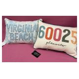 7 - VIRGINIA BEACH AND GLENVIEW DECOR PILLOWS