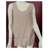 7 - COCO+CARMEN LIGHT PINK LAYERED TANK TOP BLOUSE
