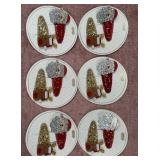 7 - GLITTER SANTA REINDEER HOLIDAY HAIR CLIPS