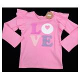 8 - MUDPIE GIRLS LOVE TOP SIZE 12-18MOS (B28)