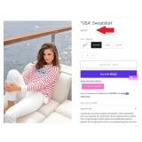 7 - PATRIOTIC USA STRIPED SUMMER SWEATSHIRT