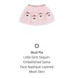 7 - PINK SANTA SEQUIN TUTU SKIRT KIDS