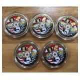 5 COLLECTABLES COINS
