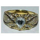 14KT GOLD DIAMOND RING 7.50GRS