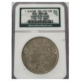 1921 BINION COLLECTION MORGAN SILVER DOLLAR