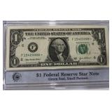 1 DOLLAR FEDERAL RESERVE STAR NOTE