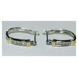 14KT GOLD DIAMOND EARRINGS 2.40GRS