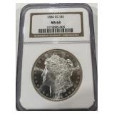 1884CC MS64 MORGAN SILVER DOLLAR