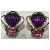 STERLING SILVER EARRINGS 17.80GRS