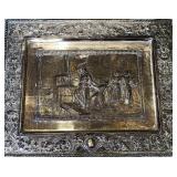 ANTIQUE SILVERPLATED COPPER ART(A8)