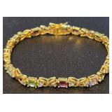 13 - .925 SILVER BRACELET "GOLD PLATED" (20)