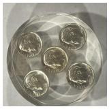 COLLECTIBLE DIMES IN LUCITE