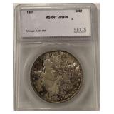 1891 MS64  MORGAN SILVER DOLLAR