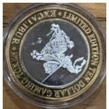 10 DOLLAR SILVER GAMING TOKEN