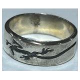 STERLING SILVER RING 8.50GRS