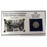 1905 LIBERTY HEAD HALF DOLLAR