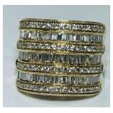 14KT GOLD DIAMOND RING 5.90GRS