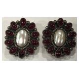 STERLING SILVER EARRINGS 20.70GRS