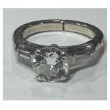 14KT GOLD DIAMOND RING CENTER APPROX. 1.25CT