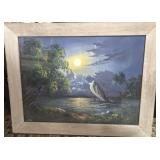 VINTAGE OIL ON CANVAS SIGNED YORO (A15)