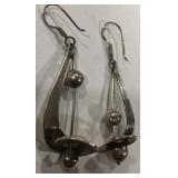 STERLING SILVER EARRINGS  12.90GRS