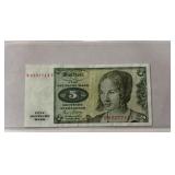 5 DEUTSCHE MARK