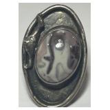 STERLING SILVER RING 9.90GRS