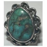 STERLING SILVER RING 9.10 GRS