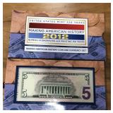 2012 AMERICAN EAGLE SILVER PROOF COIN AND 5 DOLLAR