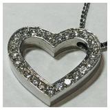 14KT GOLD DIAMOND PENDANT WITH CHAIN 7.10GRS