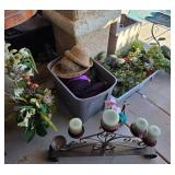 R - CANDLE HOLDERS, FAUX GARLANDS / FLOWERS, HATS