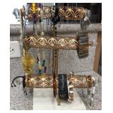 Q - COSTUME JEWELRY WITH DISPLAY RACK (K39)