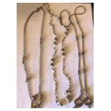 R - THREE COSTUME JEWELRY NECKLACES (J30)