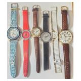 Q - LOT OF SIX WATCHES (3)