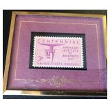 R - AMERICAN INSTITUTE OF ARCHITECTS STAMP FRAMED