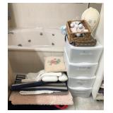 R - STORAGE CHEST, THROW RUGS, PILLOWS & MORE
