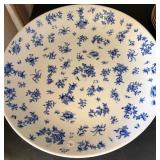 R - BLUE & WHITE WARE PLATE 18"DIA (K96)