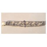 R - MICHAEL DAWKINS STERLING SILVER BRACELET (J62)