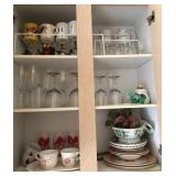 R - MIXED MUGS, GLASSWARE & DISHWARE