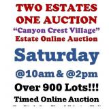 WELCOME TO OUR SAT. @10am ONLINE PUBLIC AUCTION