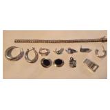 R - LOT OF SILVER AS-IS JEWELRY (J65)