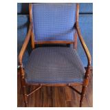 R - UPHOLSTERED ARMCHAIR WITH BAMBOO WOOD