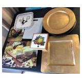 R - CHARGER PLATES, TRIVET, CUTTING BOARDS (K105)