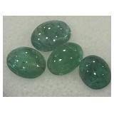 2.61CT CABOCHON EMERALD GEMSTONES