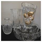 R - LOT OF VINTAGE VASES & BOWL (L28)