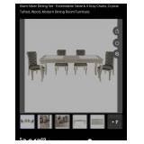 D - DINING TABLE WITH EIGHT CHAIRS (A13)