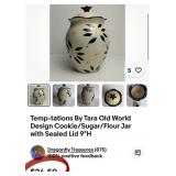 D - SERVING BOWL & JAR WITH LID (K66)