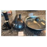 D - TEAKETTLE, COOKWARE, WINE OPENER SET (K51)