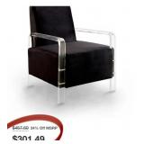 D - VELVET ARMCHAIRS WITH ACRYLIC FRAMES (B25)