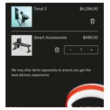 D - TONAL SMART HOME GYM SYSTEM (B2)